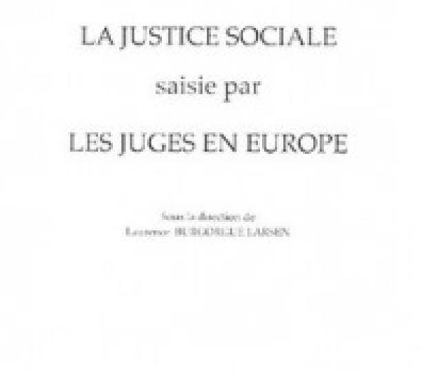 La justice sociale saisie par les juges en Europe