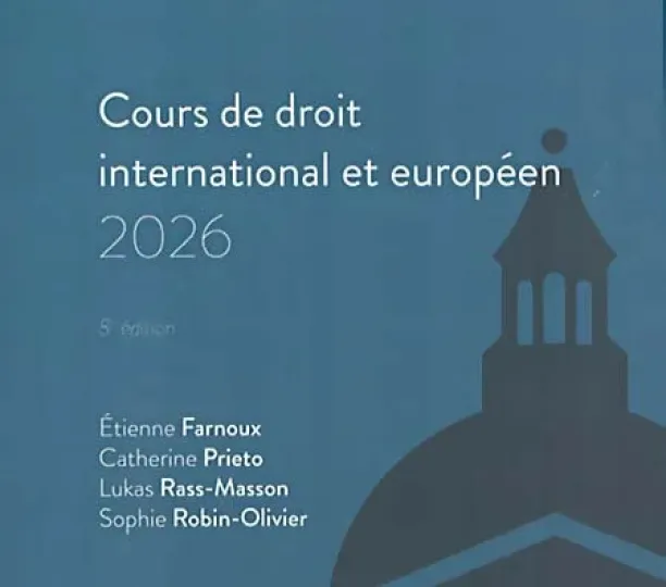 Cours de droit international et européen 2026